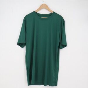 Unbranded T-Shirt Mens XL Athletic Short Sleeve Green Solid Activewear Excellent